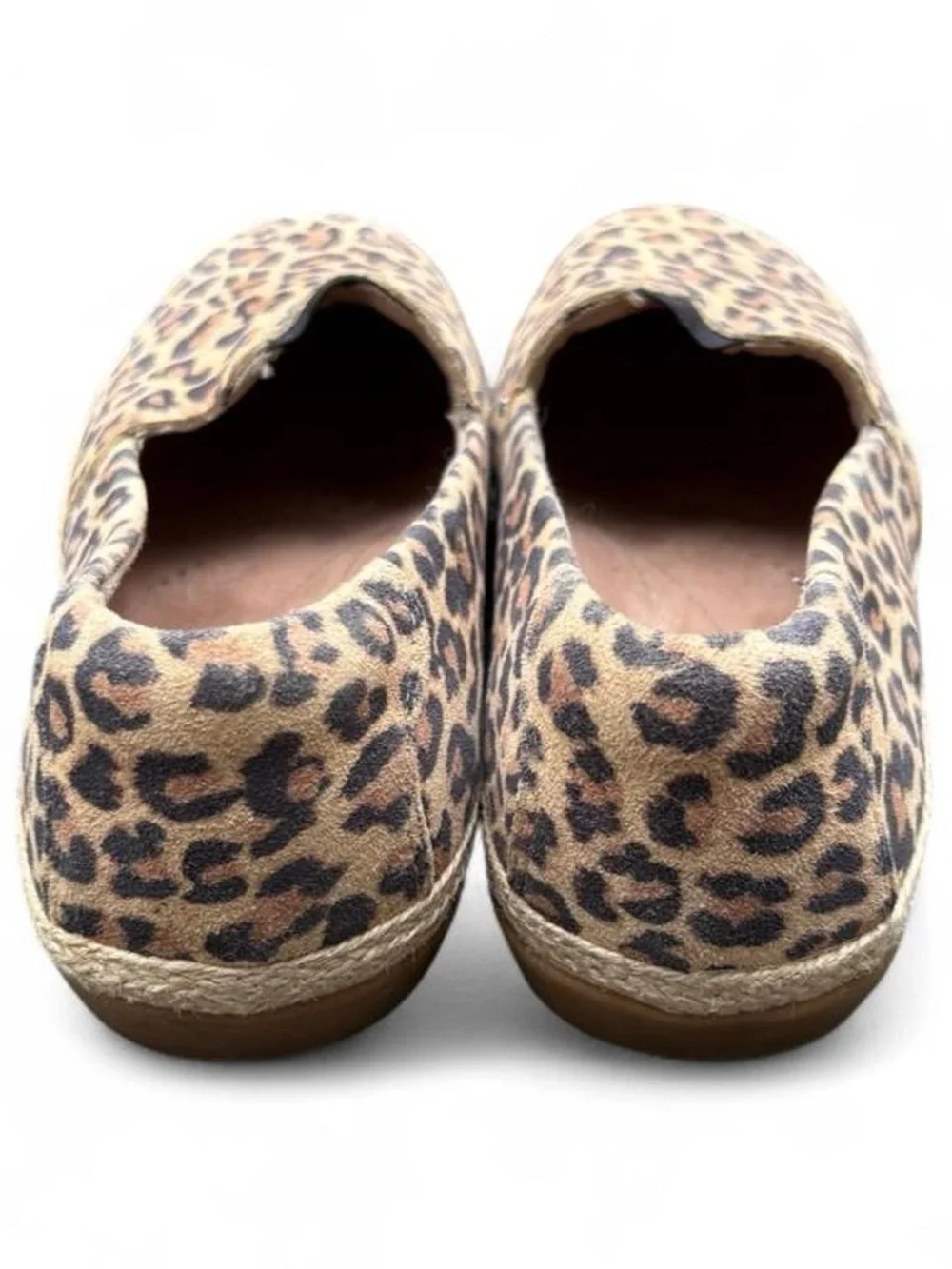 Clarks Danelly flats leopard print slip on espadrille shoes